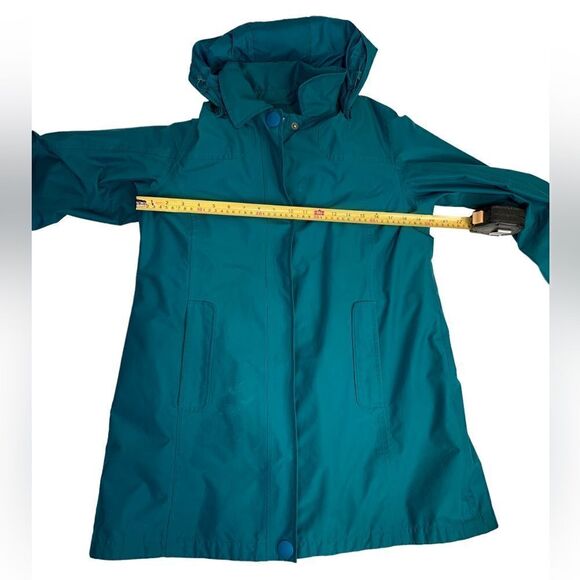 LL Bean Turquoise Raincoat with Wool liner - Picture 7 of 11